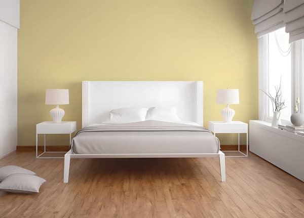 Non woven-tapet uni kulör Profhome 353214-GU lätt texturerad matt färg gul 5,33 m2