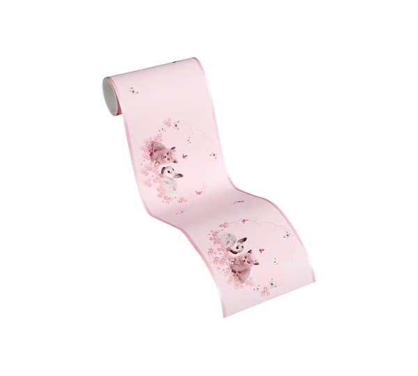 Tapetbort børnetapet Profhome 355671-gu glat mat färg lyserød fuchsia bronze 0,65 m2