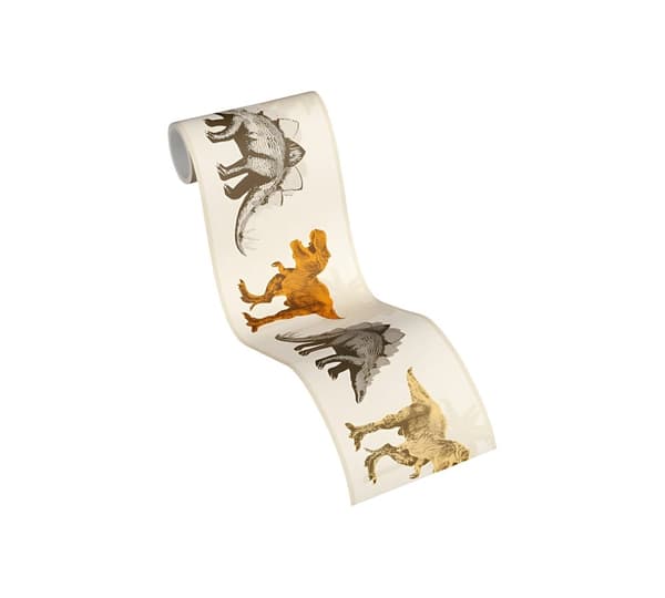 Tapetbort med dyr Profhome 358362-gu glat mat färg beige orange 0,65 m2