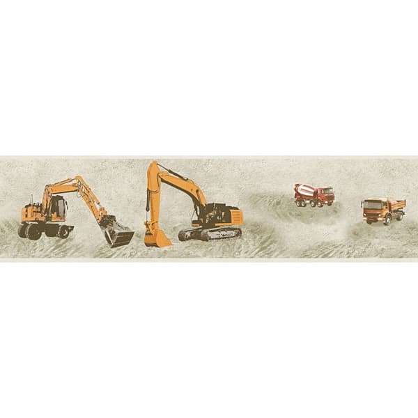 Kant grafisk Profhome 358712-GU slät matt färg orange beige svart 0,65 m2