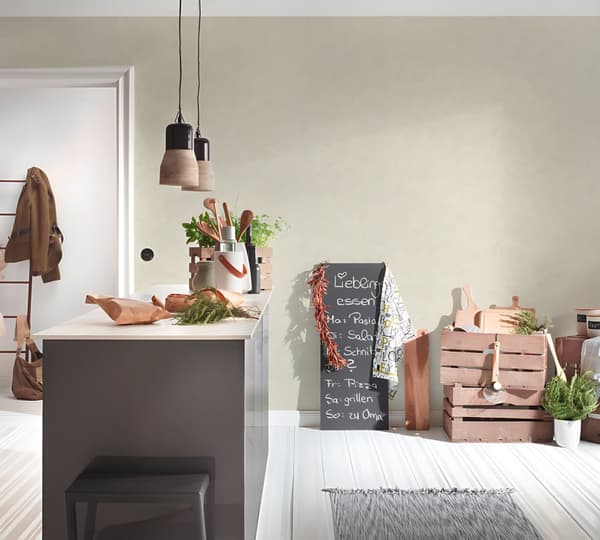 Non woven-tapet uni kulör Profhome 362071-GU lätt texturerad matt färg grå 5,33 m2