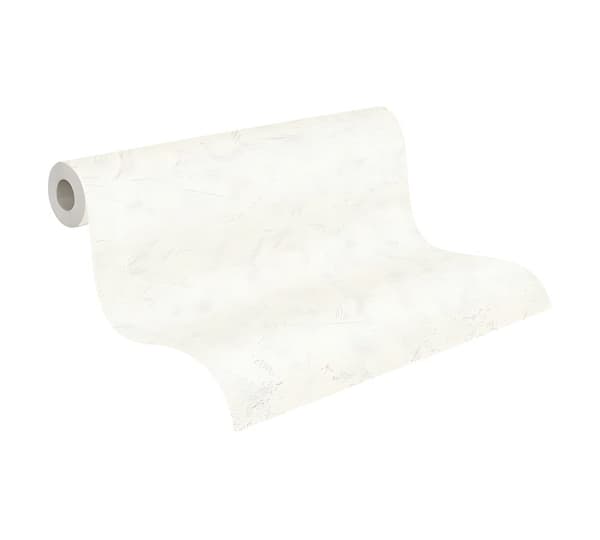 Non woven-tapet uni kulör Profhome 363503-GU lätt texturerad matt färg vit 5,33 m2