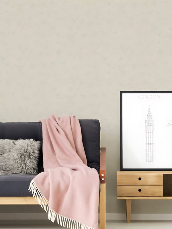 Non woven-tapet uni kulör Profhome 363527-GU lätt texturerad matt färg beige 5,33 m2