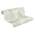 Miniatyrbild 2 av 6: Non woven-tapet palmer Profhome 363854-GU texturerad matt färg grön grädde 5,33 m2