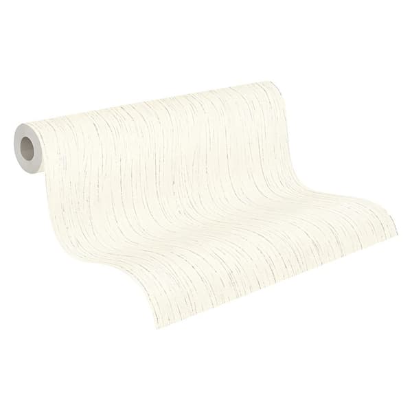 Non woven-tapet uni kulör Profhome 364521-GU lätt texturerad matt färg vit 5,33 m2