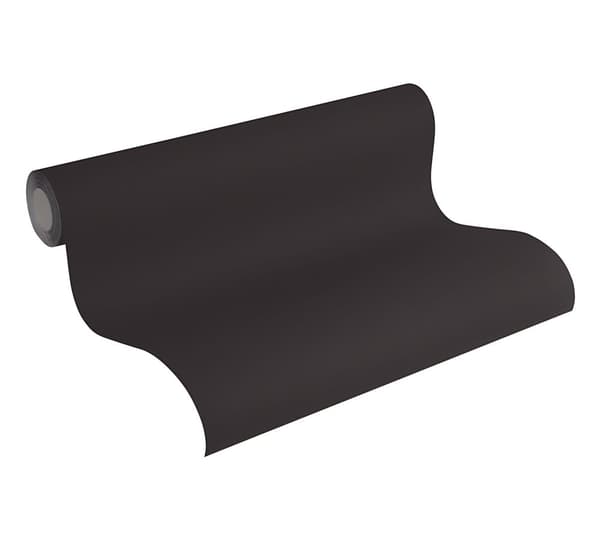 Non woven-tapet design Profhome 365045-GU slät matt färg svart 5,33 m2