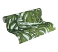 Miniatyrbild 2 av 7: Non woven-tapet blomster Profhome 365193-GU slät matt färg grön blå 5,33 m2