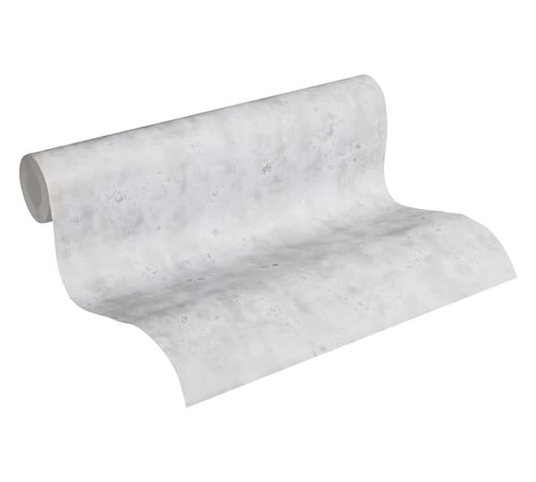 Non woven-tapet uni kulör Profhome 366001-GU lätt texturerad matt färg grå 5,33 m2