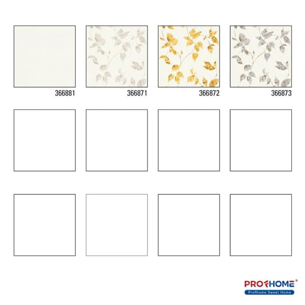 Non woven-tapet uni kulör Profhome 366881-GU lätt texturerad matt färg vit 5,33 m2