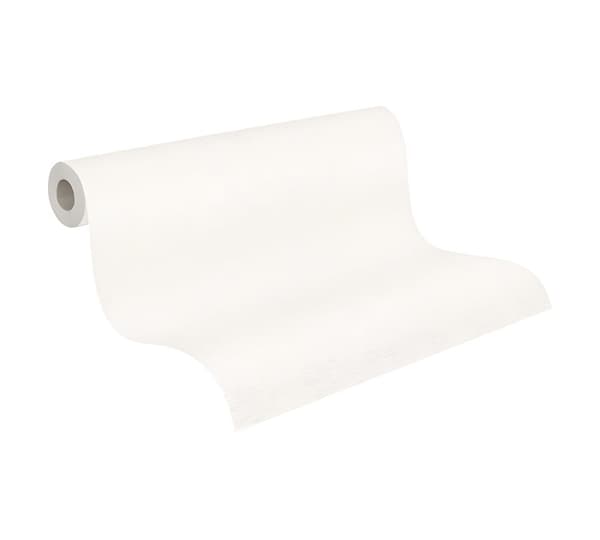Non woven-tapet uni kulör Profhome 367132-GU lätt texturerad matt färg vit 5,33 m2