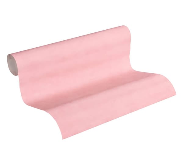Non woven-tapet uni kulör Profhome 367208-GU lätt texturerad matt färg rosa 5,33 m2