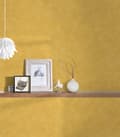 Miniatyrbild 5 av 6: Non woven-tapet uni kulör Profhome 367213-GU lätt texturerad matt färg gul 5,33 m2