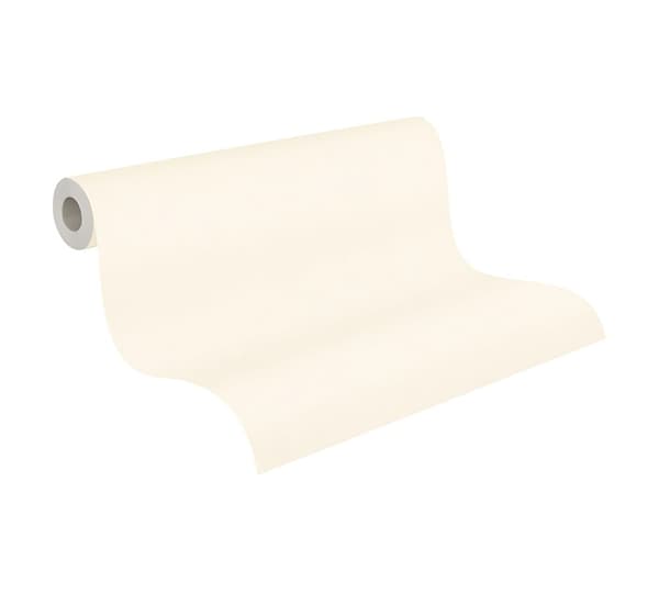 Non woven-tapet uni kulör Profhome 368826-GU lätt texturerad matt färg grädde 5,33 m2