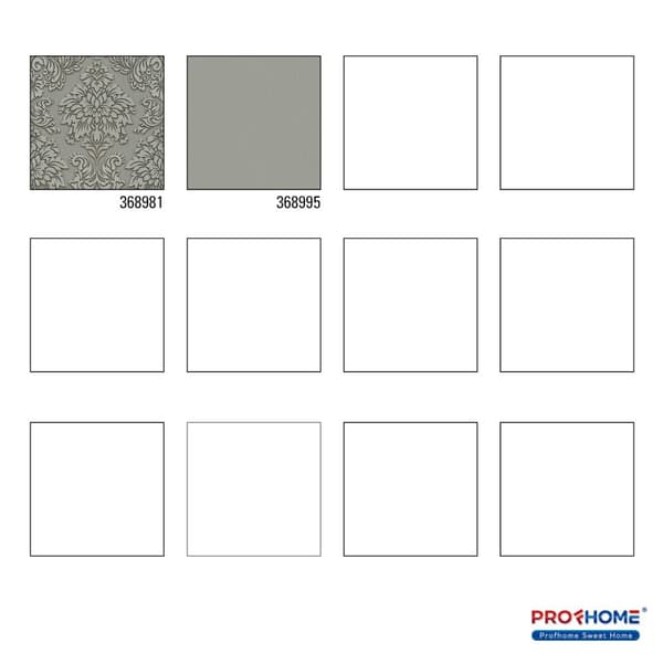 Non woven-tapet ornament Profhome 368981-GU lätt texturerad glittrande mönster matt bakgrund färg grå silver beige 5,33 m2