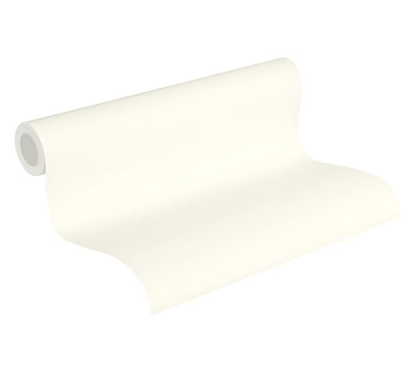 Non woven-tapet uni kulör Profhome 368991-GU lätt texturerad matt färg vit 5,33 m2