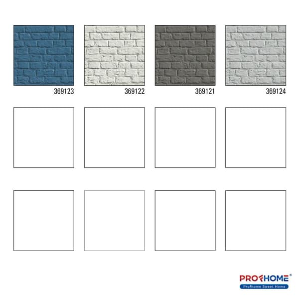 Non woven-tapet sten utseende Profhome 369123-GU lätt texturerad matt färg blå 5,33 m2