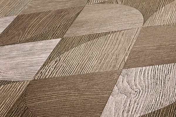 Non woven-tapet grafisk Profhome 369134-GU lätt texturerad matt färg brun beige 5,33 m2