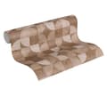 Miniatyrbild 2 av 6: Non woven-tapet grafisk Profhome 369134-GU lätt texturerad matt färg brun beige 5,33 m2