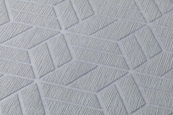 Non woven-tapet geometrisk Profhome 369204-GU lätt texturerad glittrande mönster matt bakgrund färg grå silver 5,33 m2