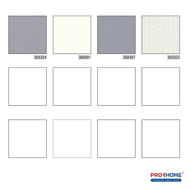 Non woven-tapet geometrisk Profhome 369204-GU lätt texturerad glittrande mönster matt bakgrund färg grå silver 5,33 m2