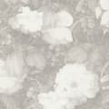 Miniatyrbild 1 av 5: Non woven-tapet blomster Profhome 369214-GU lätt texturerad matt färg grå vit 5,33 m2