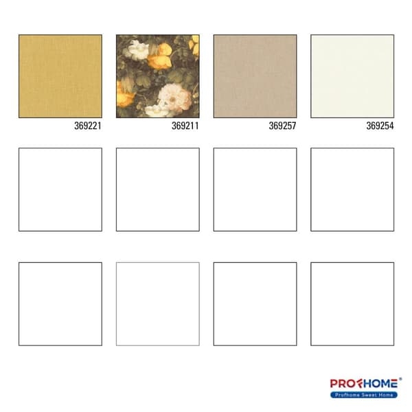 Non woven-tapet uni kulör Profhome 369221-GU lätt texturerad matt färg gul 5,33 m2