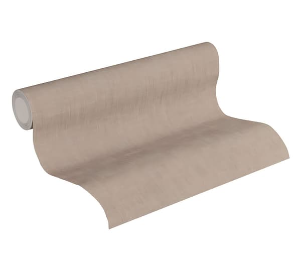 Non woven-tapet uni kulör Profhome 369225-GU lätt texturerad matt färg brun 5,33 m2