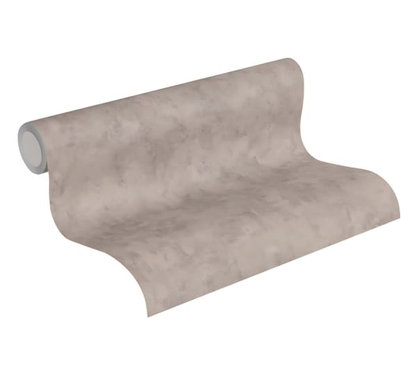 Non woven-tapet uni kulör Profhome 369243-GU lätt texturerad matt färg beige 5,33 m2