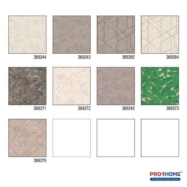 Non woven-tapet uni kulör Profhome 369244-GU lätt texturerad matt färg grädde 5,33 m2