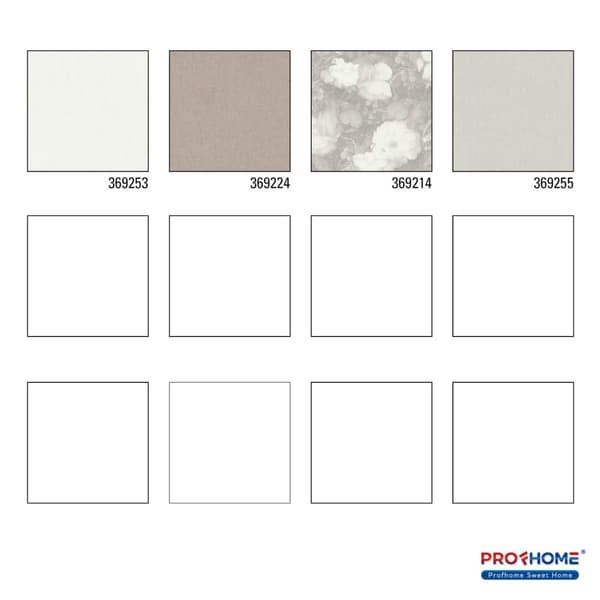 Non woven-tapet uni kulör Profhome 369253-GU lätt texturerad matt färg vit 5,33 m2