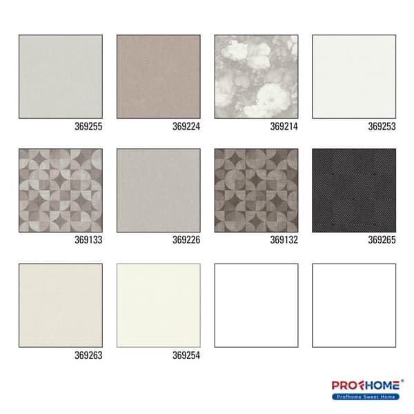 Non woven-tapet uni kulör Profhome 369255-GU lätt texturerad matt färg grå 5,33 m2