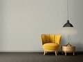 Miniatyrbild 5 av 7: Non woven-tapet fjädermönster Profhome 369711-GU lätt texturerad matt färg beige guld grå 5,33 m2