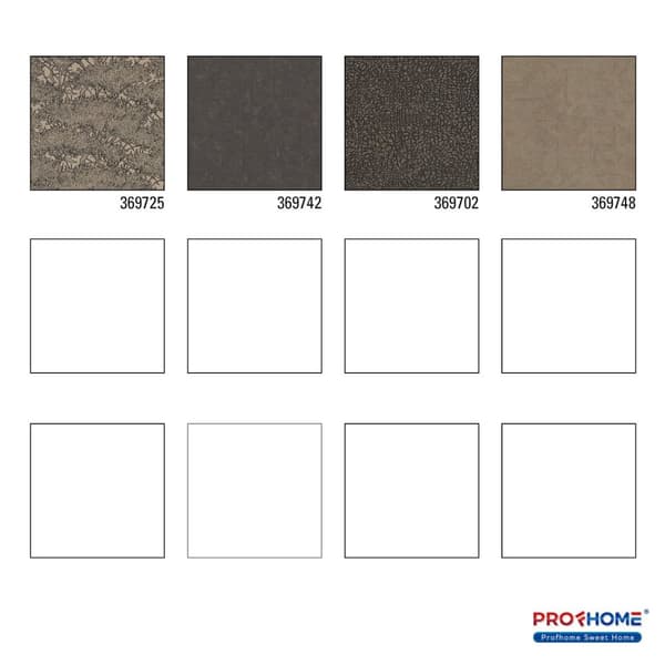 Ikke-vævet tapet blomster Profhome 369725-gu lidt tekstureret mat färg brun  grå beige 5,33 m2