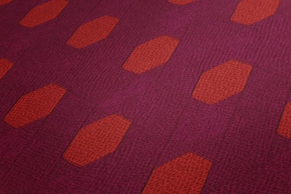 Non woven-tapet design Profhome 369731-GU lätt texturerad matt färg violett röd orange 5,33 m2