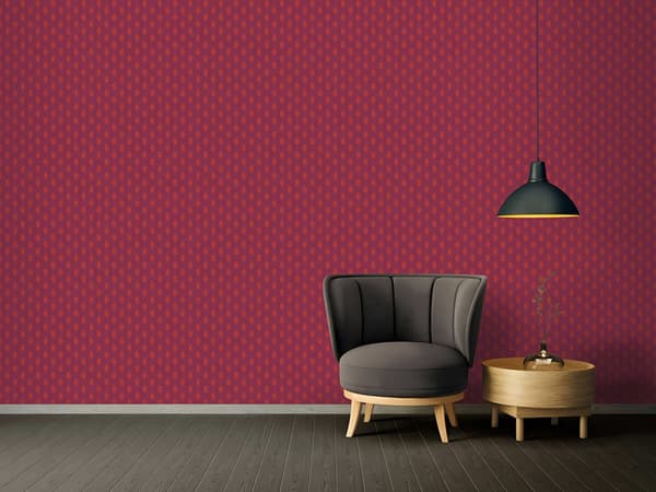 Non woven-tapet design Profhome 369731-GU lätt texturerad matt färg violett röd orange 5,33 m2