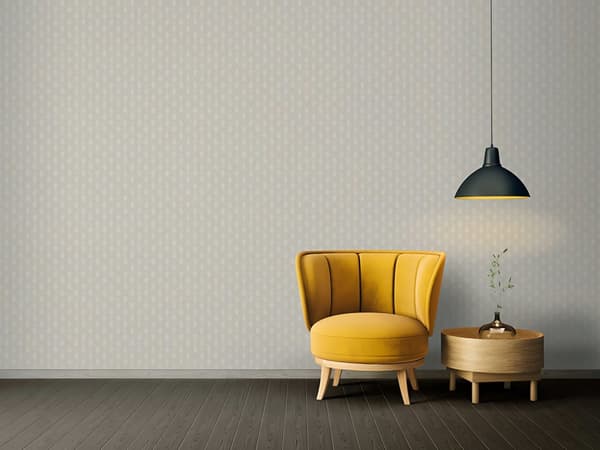 Non woven-tapet design Profhome 369733-GU lätt texturerad matt färg grå guld grädde 5,33 m2