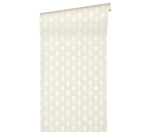 Non woven-tapet design Profhome 369733-GU lätt texturerad matt färg grå guld grädde 5,33 m2
