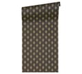 Miniatyrbild 2 av 7: Non woven-tapet design Profhome 369735-GU lätt texturerad matt färg svart guld brun 5,33 m2