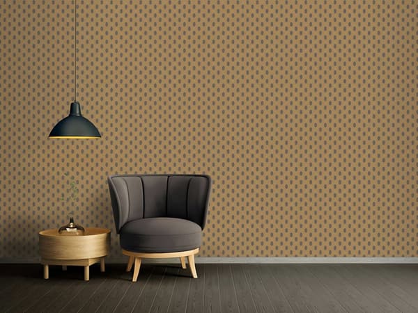Non woven-tapet design Profhome 369736-GU lätt texturerad matt färg brun guld svart 5,33 m2