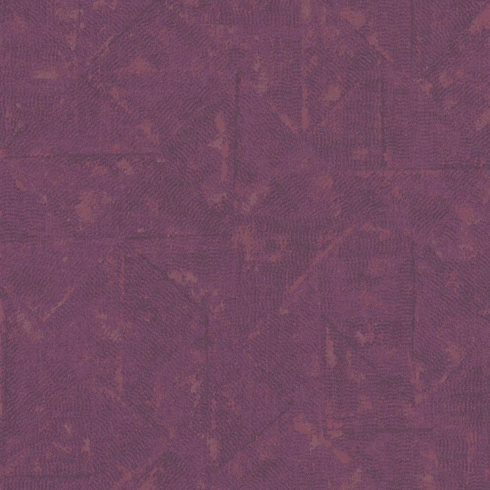 Non woven-tapet ton sur ton Profhome 369741-GU lätt texturerad matt färg violett 5,33 m2