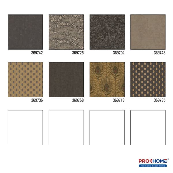 Non woven-tapet ton sur ton Profhome 369742-GU lätt texturerad matt färg brun svart brons 5,33 m2