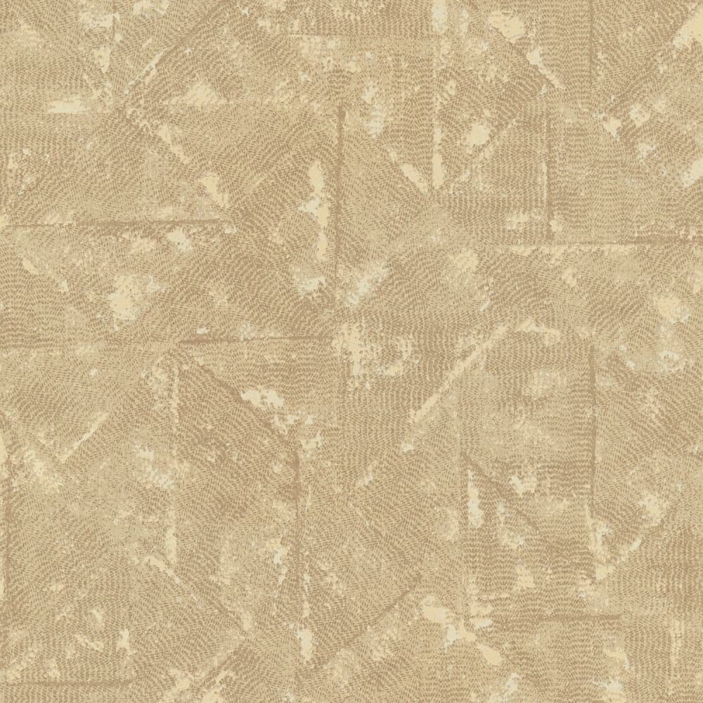 Non woven-tapet ton sur ton Profhome 369745-GU lätt texturerad matt färg beige brun guld 5,33 m2