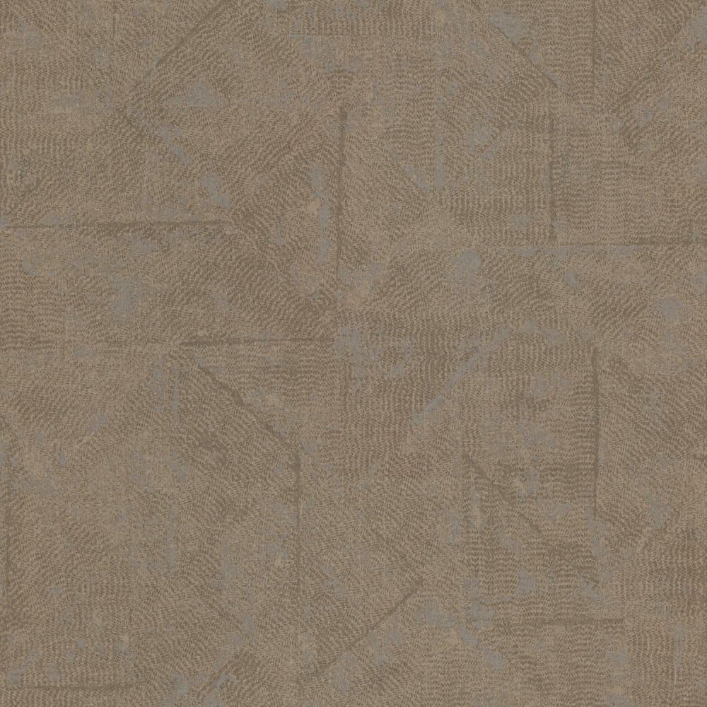 Non woven-tapet ton sur ton Profhome 369748-GU lätt texturerad matt färg brun brons grå 5,33 m2