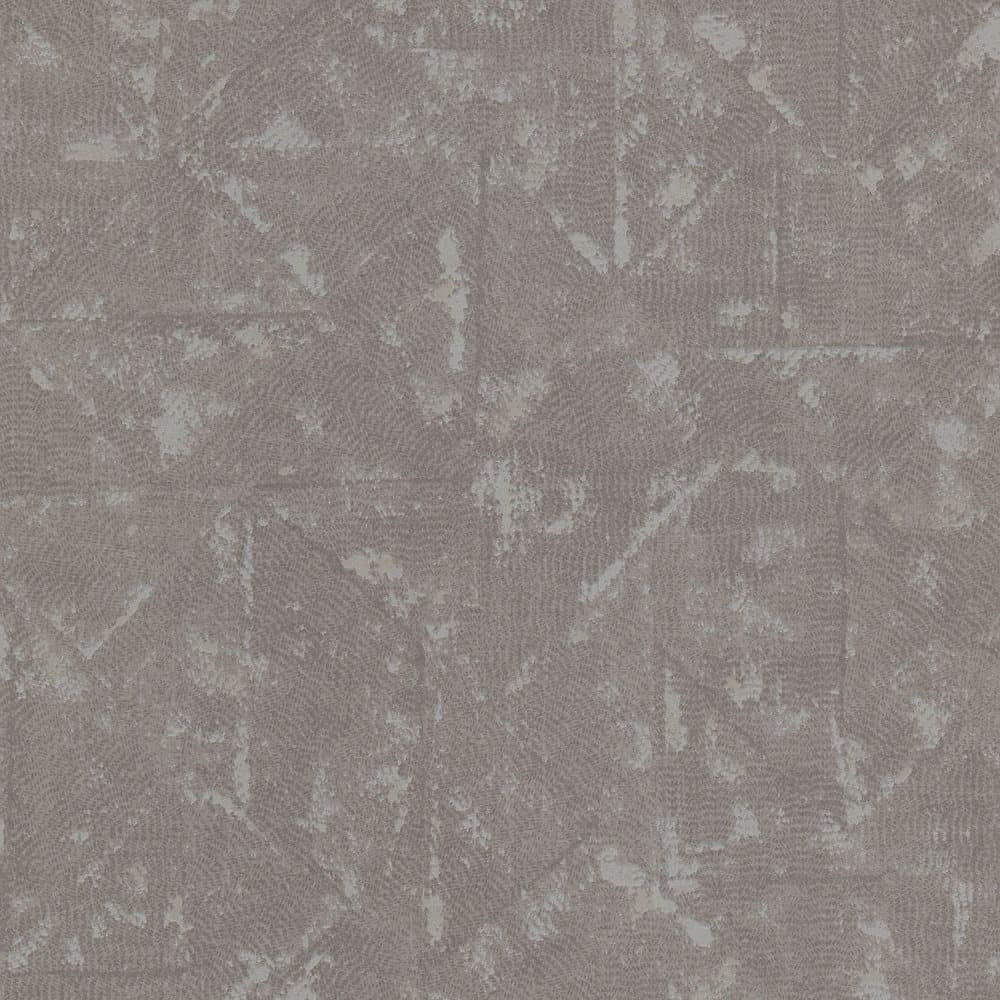 Non woven-tapet ton sur ton Profhome 369749-GU lätt texturerad matt färg grå silver 5,33 m2