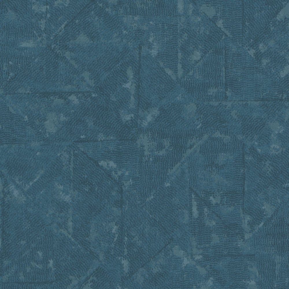 Non woven-tapet ton sur ton Profhome 369751-GU lätt texturerad matt färg blå grå silver 5,33 m2
