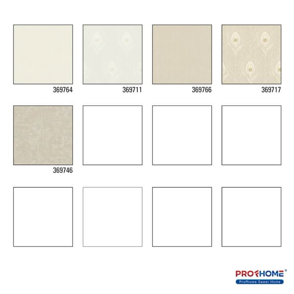 Non woven-tapet uni kulör Profhome 369764-GU lätt texturerad matt färg vit 5,33 m2
