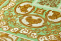 Miniatyrbild 3 av 6: Non woven-tapet design Profhome 370482-GU lätt texturerad glansigt mönster matt bakgrund färg guld grön brun 7,04 m2