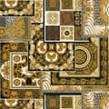 Miniatyrbild 1 av 6: Non woven-tapet design Profhome 370483-GU lätt texturerad matt mönster blank bakgrund färg guld silver svart vit 7,04 m2