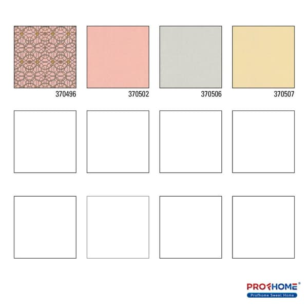 Non woven-tapet ornament Profhome 370496-GU slät glansigt mönster matt bakgrund färg silver guld rosa grå 7,04 m2