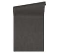 Miniatyrbild 2 av 6: Non woven-tapet uni kulör Profhome 370503-GU lätt texturerad matt mönster blank bakgrund färg svart 7,04 m2
